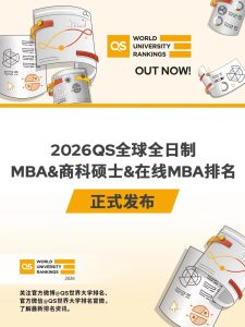 重磅！2026QS全球MBA与商科硕士排名发布，助力未来...
